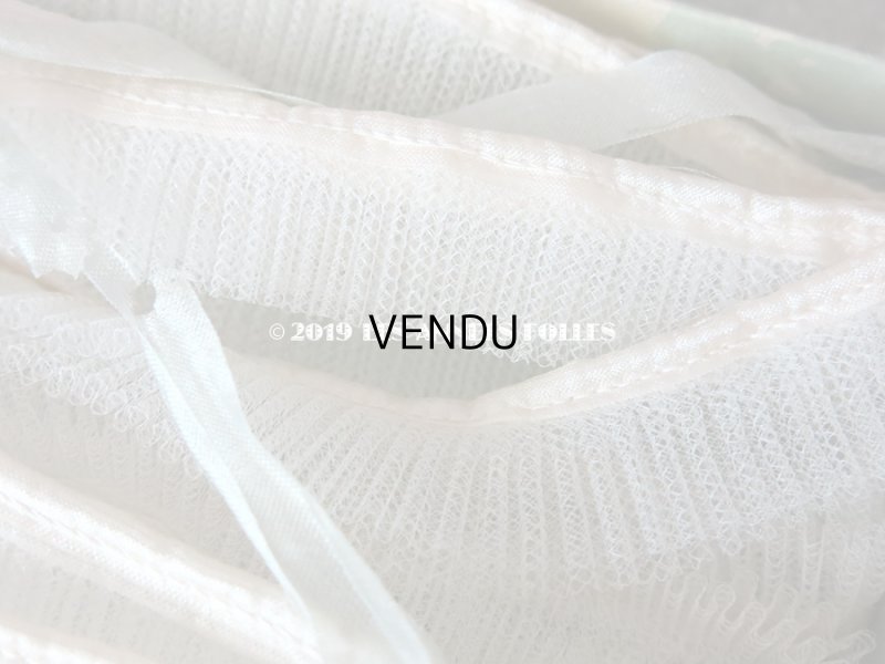 画像5: 未使用 1900年代 アンティーク プリーツ加工 チュールレース 箱入り 約2.8m COMPTOIR DES RUCHES - AU BON MARCHE -