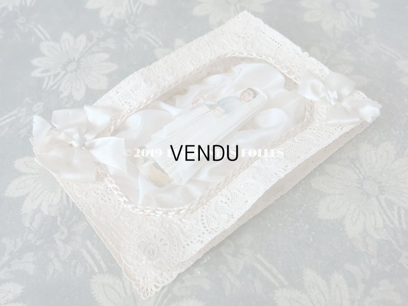 画像6: アンティーク  初聖体 立体のカニヴェ コミュ二オンの少女 