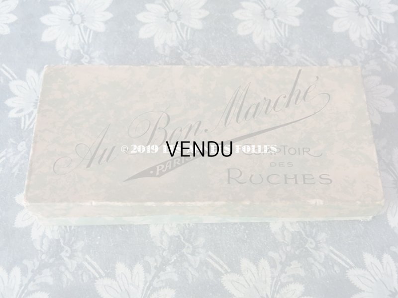 画像3: 未使用 1900年代 アンティーク プリーツ加工 チュールレース 箱入り 約2.8m COMPTOIR DES RUCHES - AU BON MARCHE -