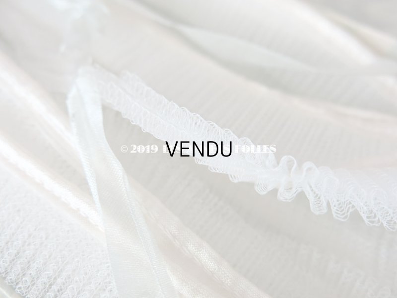 画像7: 未使用 1900年代 アンティーク プリーツ加工 チュールレース 箱入り 約2.8m COMPTOIR DES RUCHES - AU BON MARCHE -