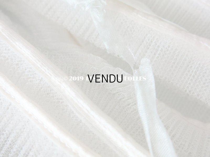 画像6: 未使用 1900年代 アンティーク プリーツ加工 チュールレース 箱入り 約2.8m COMPTOIR DES RUCHES - AU BON MARCHE -