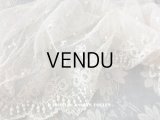 アンティーク 小さなポンポン付 幅広レース