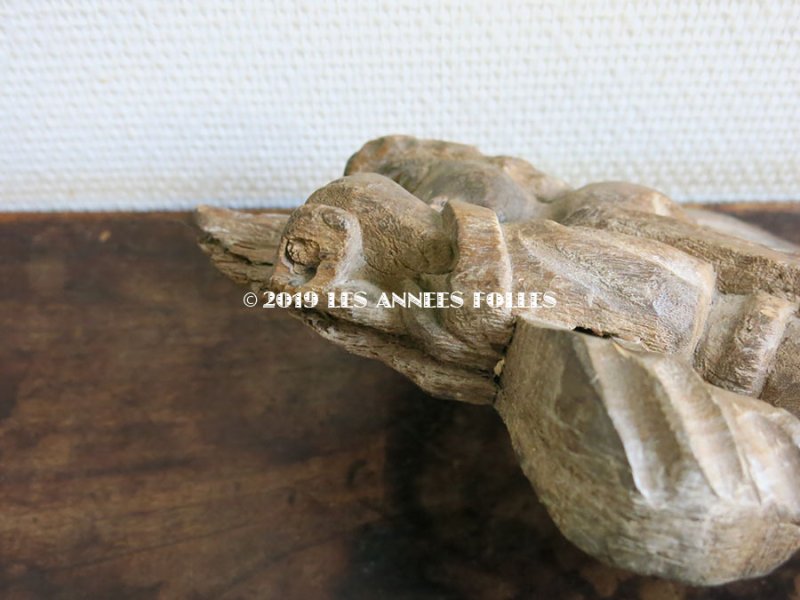 画像9: *蚤の市*アンティーク 木製 教会の天使のオーナメント