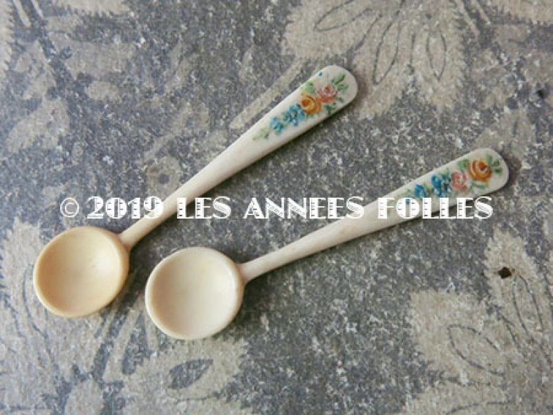 画像6: *蚤の市*アンティーク ボーン製 キャビア用 小さなポット&スプーンのセット