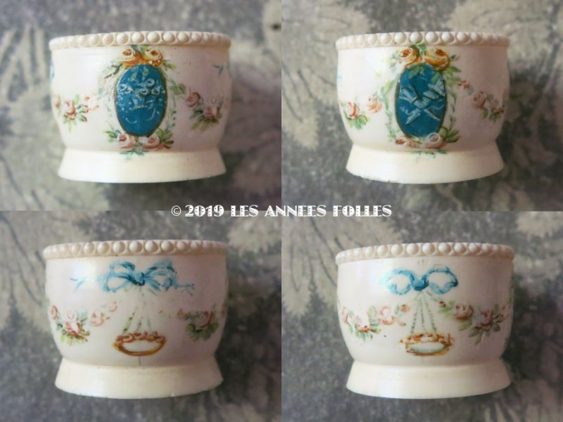 画像4: *蚤の市*アンティーク ボーン製 キャビア用 小さなポット&スプーンのセット