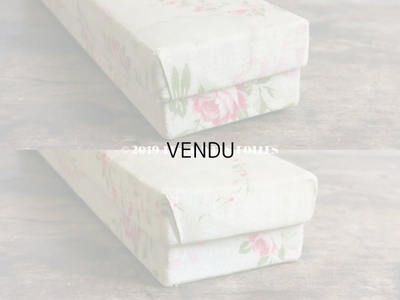 画像5: 1900年代 アンティーク 薔薇のガーランド  カルトナージュボックス