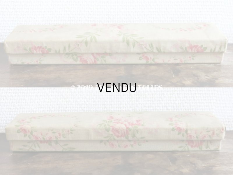 画像4: 1900年代 アンティーク 薔薇のガーランド  カルトナージュボックス