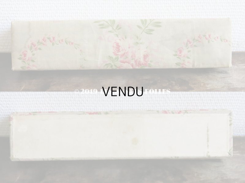 画像3: 1900年代 アンティーク 薔薇のガーランド  カルトナージュボックス