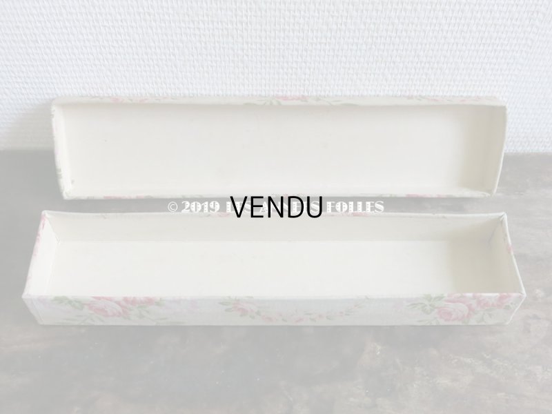 画像6: 1900年代 アンティーク 薔薇のガーランド  カルトナージュボックス