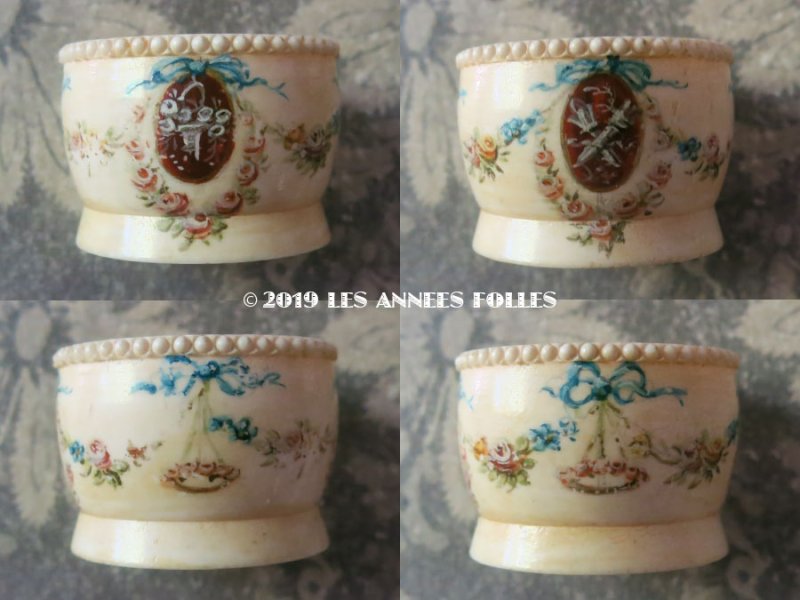 画像5: *蚤の市*アンティーク ボーン製 キャビア用 小さなポット&スプーンのセット