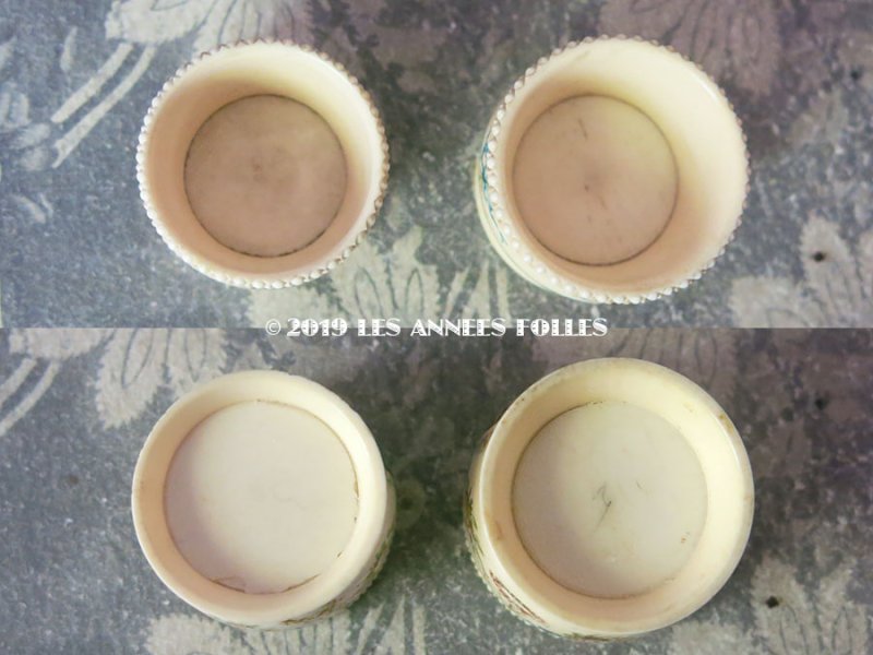 画像3: *蚤の市*アンティーク ボーン製 キャビア用 小さなポット&スプーンのセット