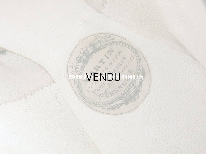 画像9: 19世紀前期(1800〜1850） アンティーク 黒いシルクサテンのシューズ 