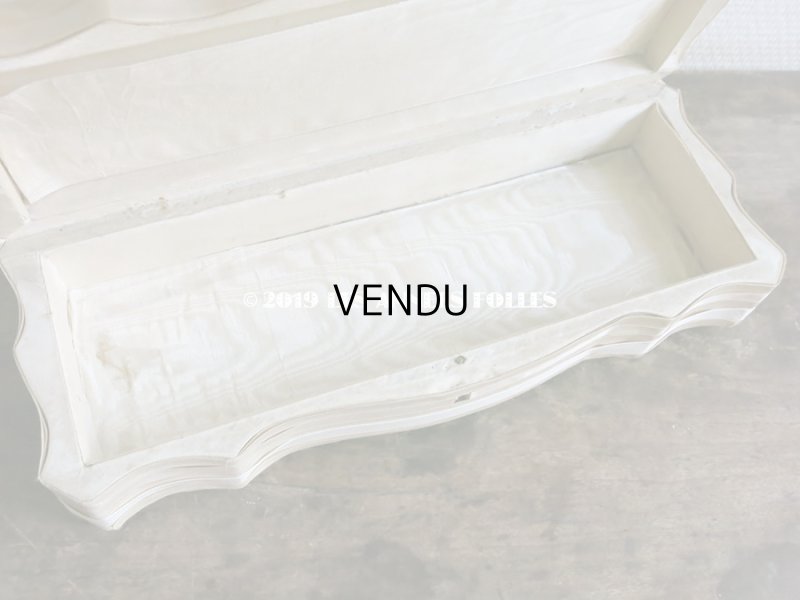 画像9: 19世紀 アンティーク グローブボックス 薔薇の花かごの刺繍入り ローズパニエ