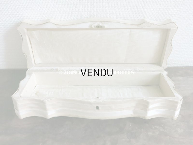 画像8: 19世紀 アンティーク グローブボックス 薔薇の花かごの刺繍入り ローズパニエ