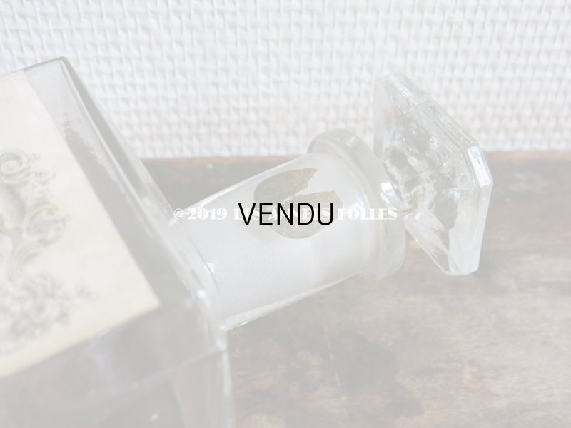 画像8: アンティーク 薔薇のガーランド＆ロカイユ装飾のパフュームボトル LA SUZERAINE EAU DE COLOGNE - AU PRINTEMPS PARIS -