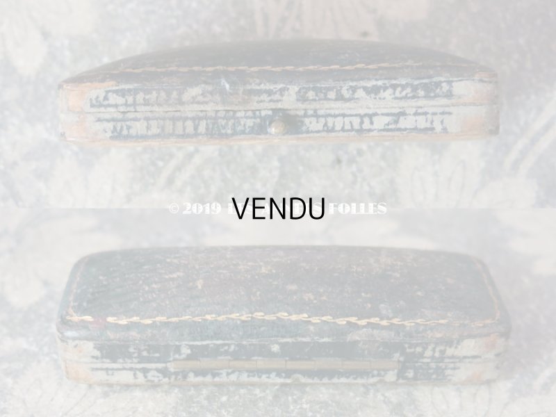 画像5: アンティーク ジュエリーボックス 金彩入り グリーン