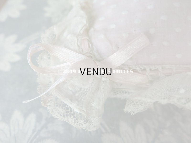 画像12: 1900年代 アンティーク ピンクのリボンが結ばれた ピンクッション