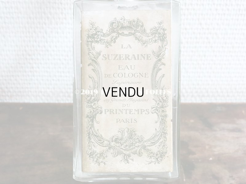 画像7: アンティーク 薔薇のガーランド＆ロカイユ装飾のパフュームボトル LA SUZERAINE EAU DE COLOGNE - AU PRINTEMPS PARIS -