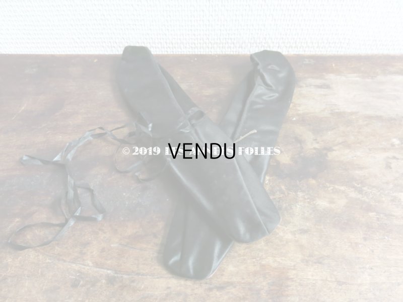 画像4: 19世紀前期(1800〜1850） アンティーク 黒いシルクサテンのシューズ 