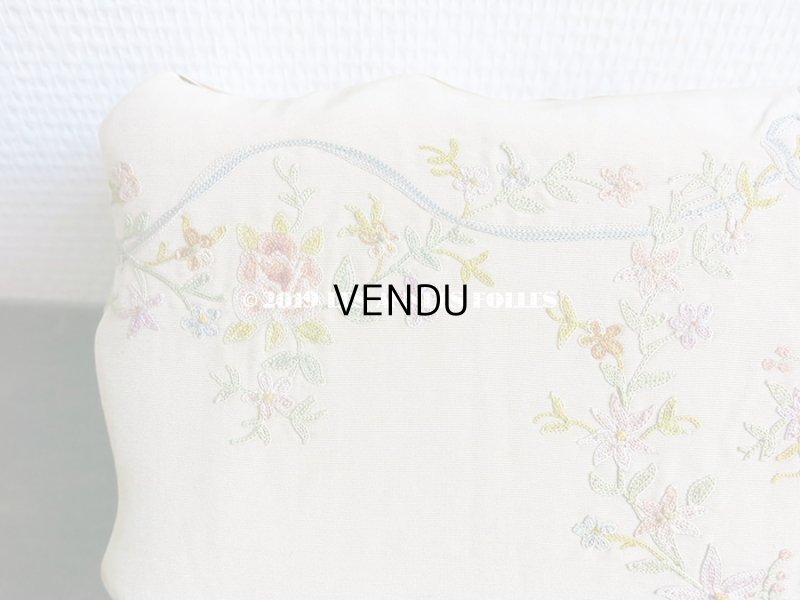 画像5: 19世紀 アンティーク グローブボックス 薔薇の花かごの刺繍入り ローズパニエ