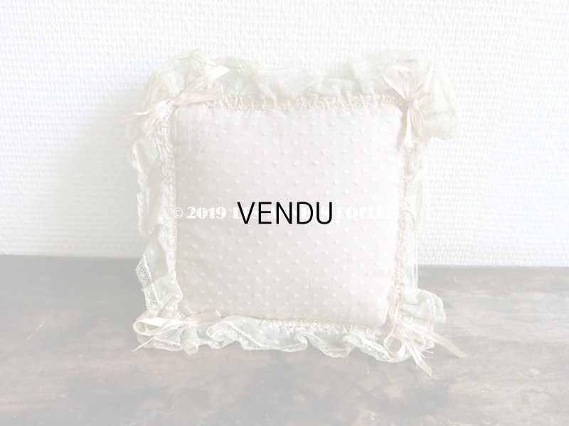 画像3: 1900年代 アンティーク ピンクのリボンが結ばれた ピンクッション