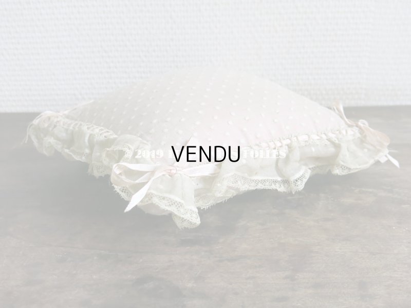 画像8: 1900年代 アンティーク ピンクのリボンが結ばれた ピンクッション