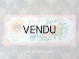 アンティーク 薔薇のソープラベル SAVON FIN AUX ROSES DE FRANCE - VICTOR VAISSIER PARIS - 