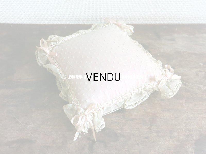 画像6: 1900年代 アンティーク ピンクのリボンが結ばれた ピンクッション