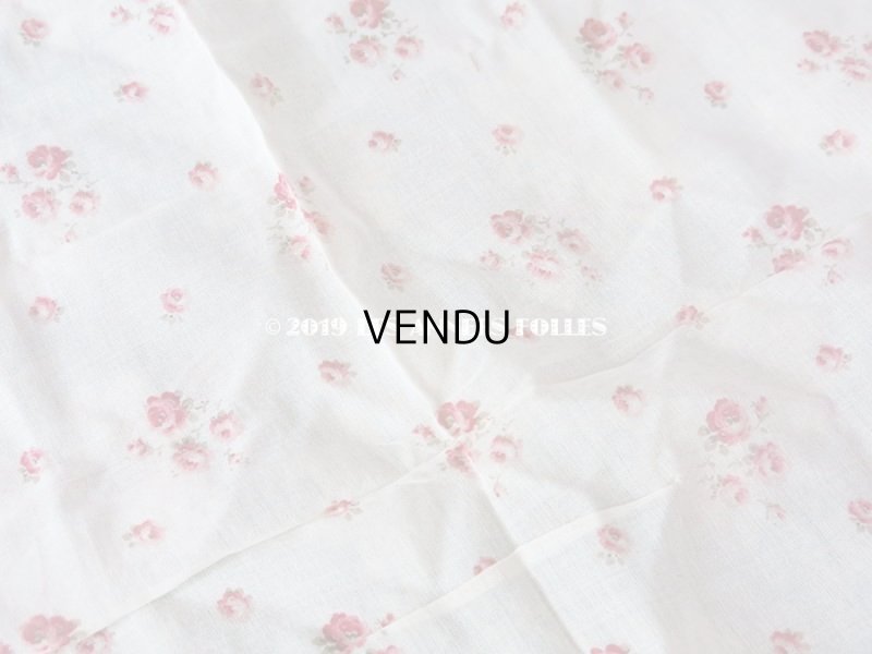 画像4: アンティーク 小さな薔薇模様のファブリック 48×86cm