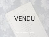 1896年 アンティーク 結婚式の昼食会のメニューカード MENU 