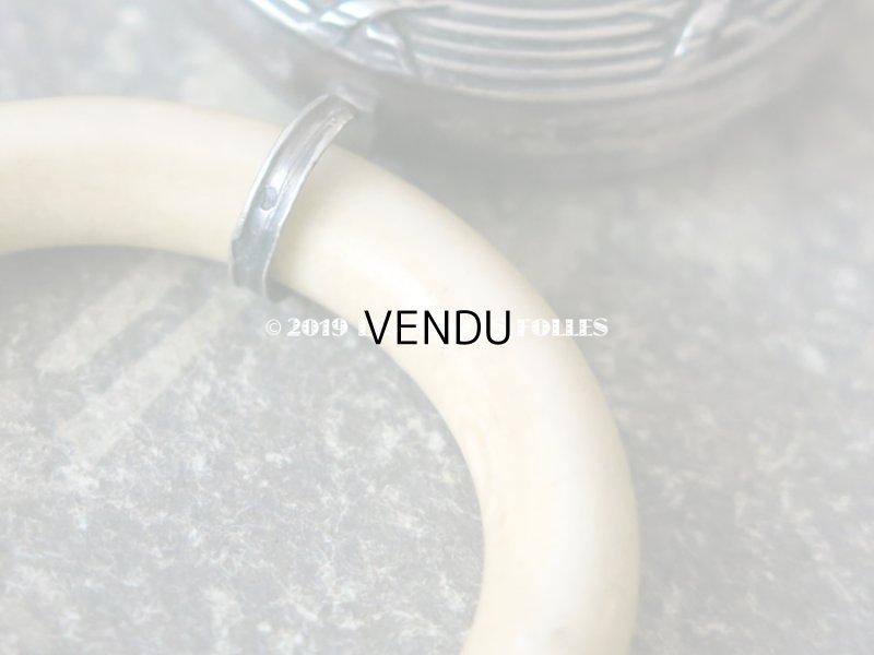 画像5: アンティーク シルバー製 ラトル 薔薇の花かご