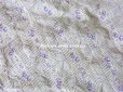 画像2: 1900年代 アンティーク ラベンダー色の小さな薔薇　コットン製ファブリック  (2)