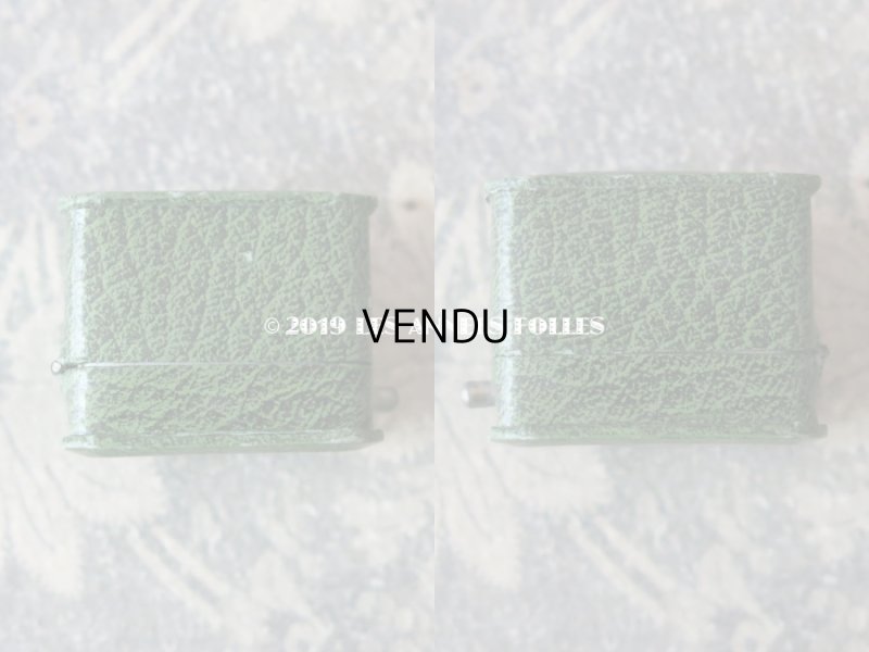 画像5: アンティーク ジュエリーボックス 金彩入り グリーン リングボックス