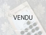 19世紀末 アンティーク くるみボタン ビーズ刺繍入り 16mm  25ピース 黒 (28)