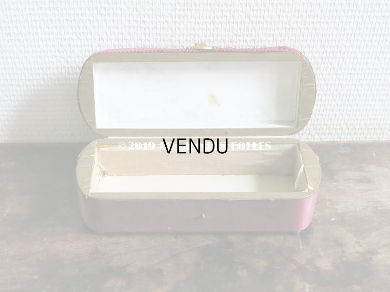 画像3: 19世紀 アンティーク ナポレオン3世時代 ワインレッドのお菓子箱 木箱 ドラジェ & チョコレート （163)