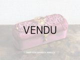 19世紀 アンティーク ナポレオン3世時代 ワインレッドのお菓子箱 木箱 ドラジェ & チョコレート （163)