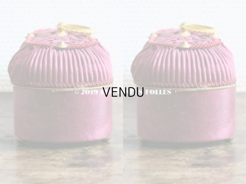 画像8: 19世紀 アンティーク ナポレオン3世時代 ワインレッドのお菓子箱 木箱 ドラジェ & チョコレート （163)