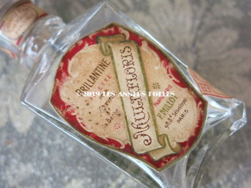画像4: *蚤の市*アンティーク パフュームボトル BRILLANTE POUR LES CHEVEUX ET LA BARBE MULTIFLORIS E - PARFUMERIE F.MILLOT PARIS - (113)