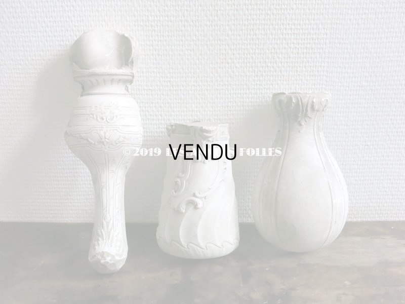 画像9: 1900年 アンティーク 石膏のオーナメント ロカイユ装飾 (527)