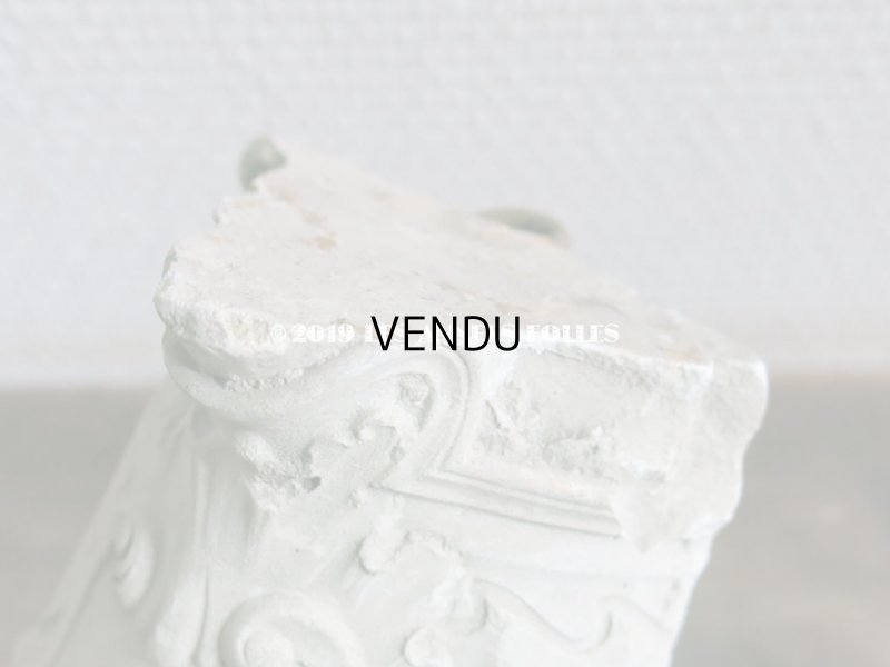 画像8: 1900年 アンティーク 石膏のオーナメント ロカイユ装飾 (527)