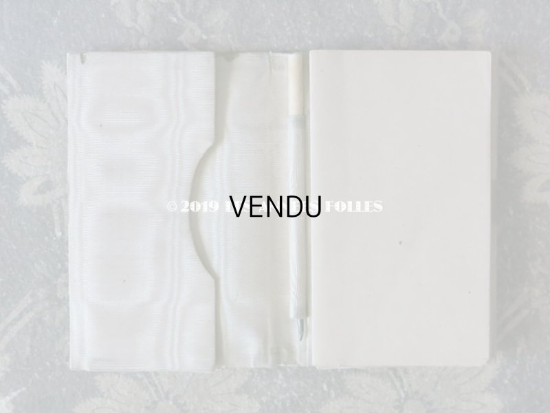 画像7: 19世紀初頭  天使＆モノグラムのメダイヨン 舞踏会の手帳 ペンシル付 マザーオブパール製  CARNET DE BAL  カルネ・ド・バル (83)