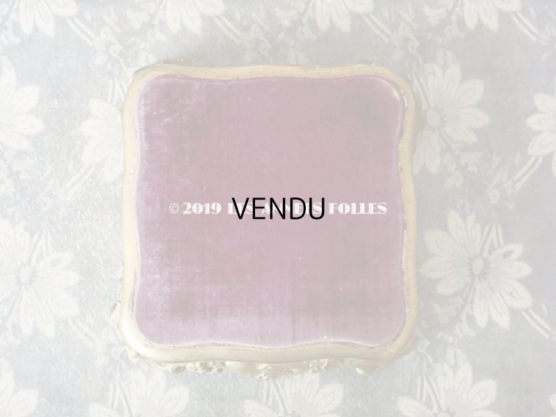 画像3: 19世紀末 アンティーク マリアージュの台座 紫のベルベット