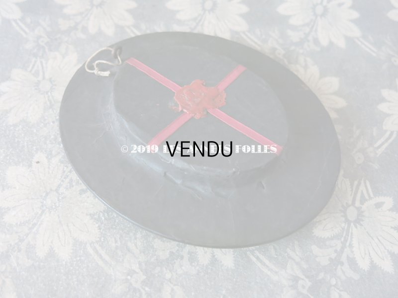 画像3: 19世紀 アンティーク ルリケール 草花＆クロス 聖遺物のガラスフレーム 聖人の遺品 封蝋付き ペーパーロール