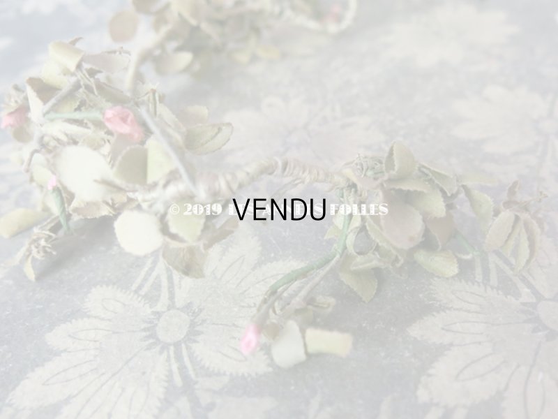 画像7: 1900年代 アンティーク 薔薇の蕾のリース (12)