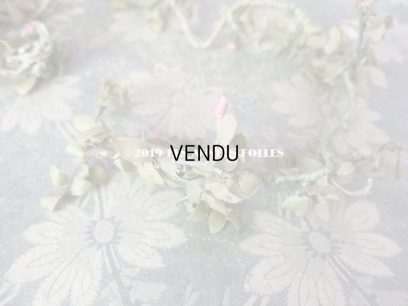 画像3: 1900年代 アンティーク 薔薇の蕾のリース (12)