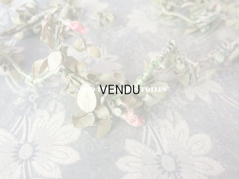 画像4: 1900年代 アンティーク 薔薇の蕾のリース (12)