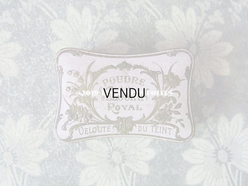 画像4: アンティーク パウダーボックス 鈴蘭＆菫のリース POUDRE A LA VELOURIN ROYAL VELOUTE DU TEINT (25)