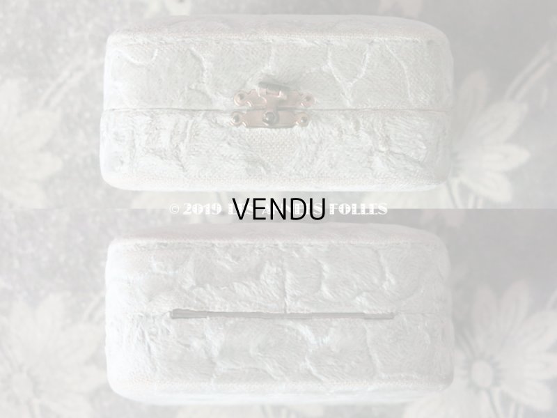 画像8: アンティーク ジュエリーボックス 淡いグレイッシュブルー (64)