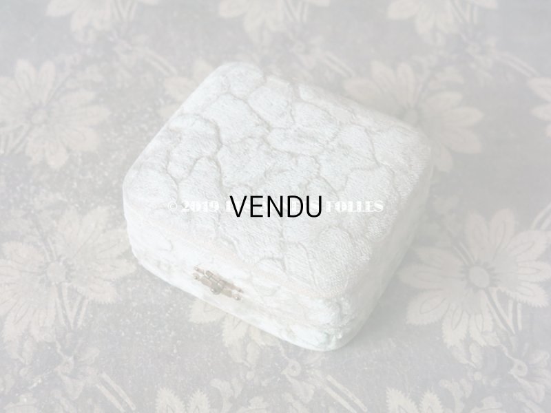 画像5: アンティーク ジュエリーボックス 淡いグレイッシュブルー (64)