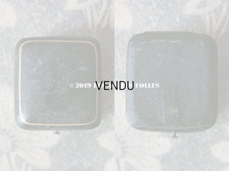 画像4: アンティーク 本革製 ジュエリーボックス  リングボックス ブルー (18)